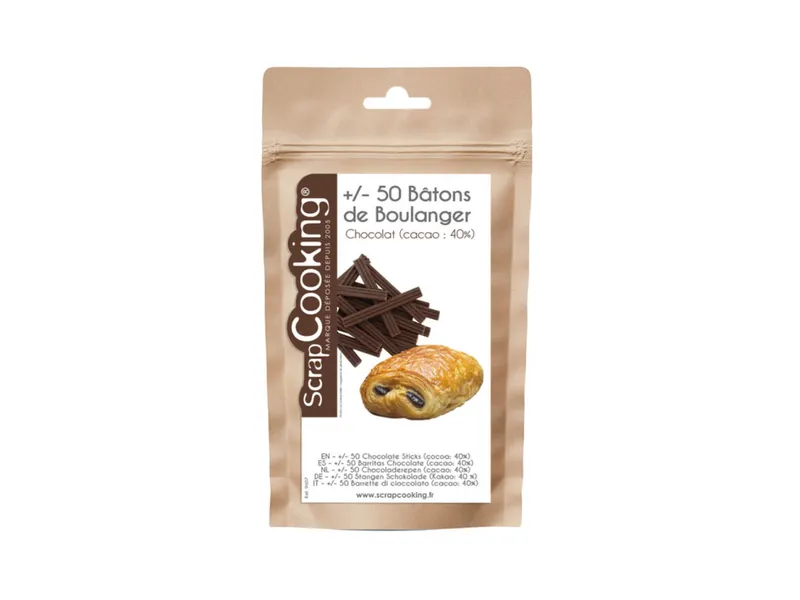 Čokoládové tyčinky do croissantů 8 cm, 165 g