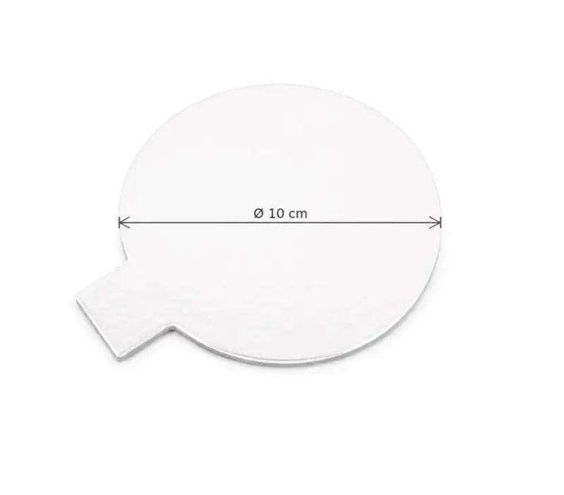 Podložka pod minidezerty tenká bílo-černá kulatá 10 cm