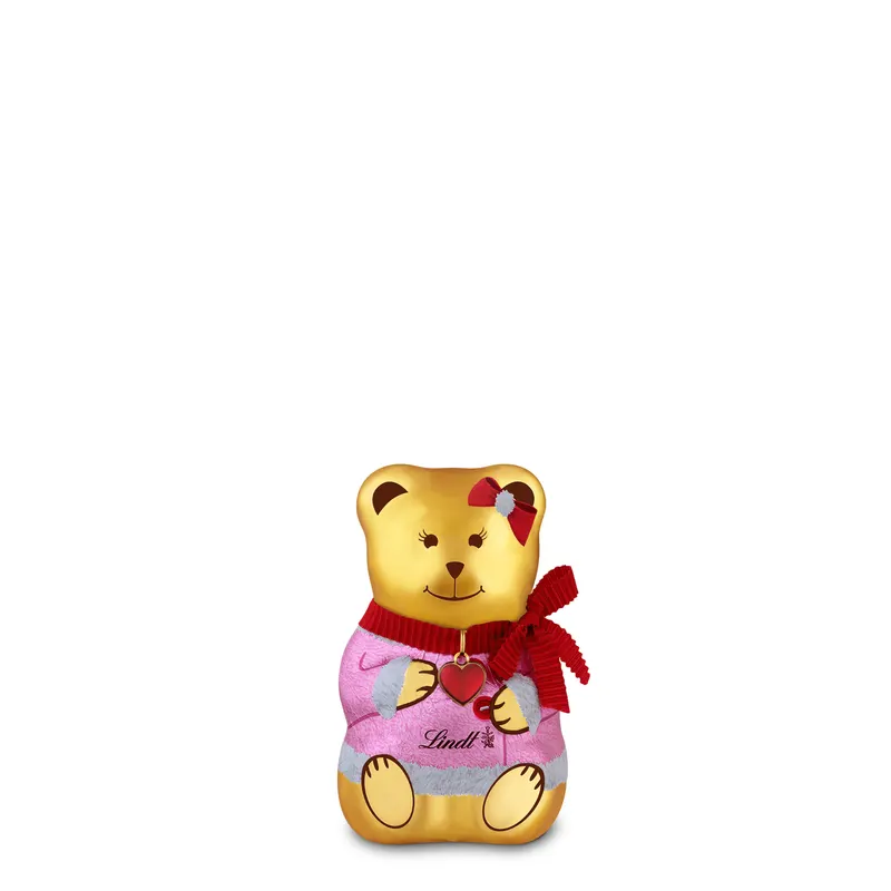 Lindt Teddy Girl & Boy 40 g - čokoládový medvídek