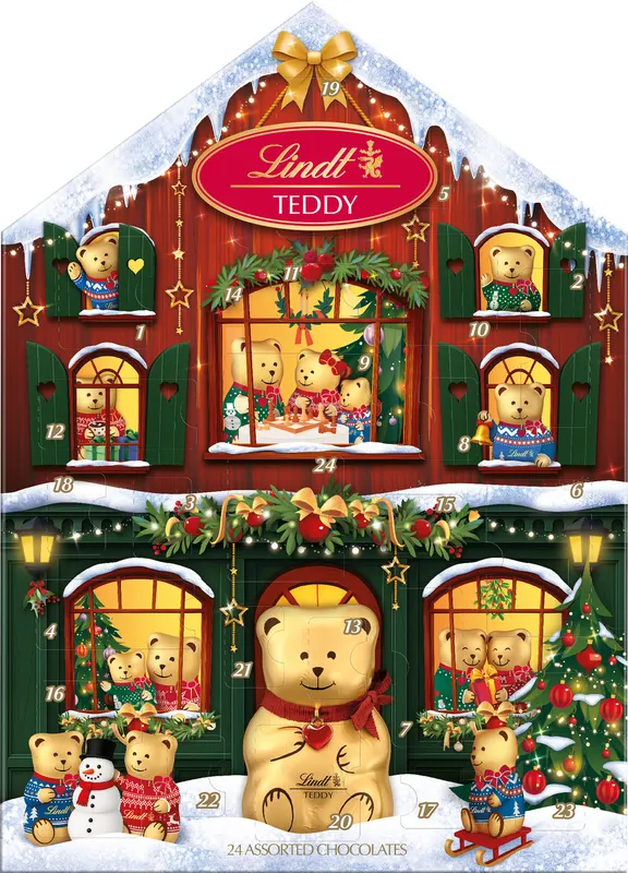 Lindt Kalendář adventní Teddy House