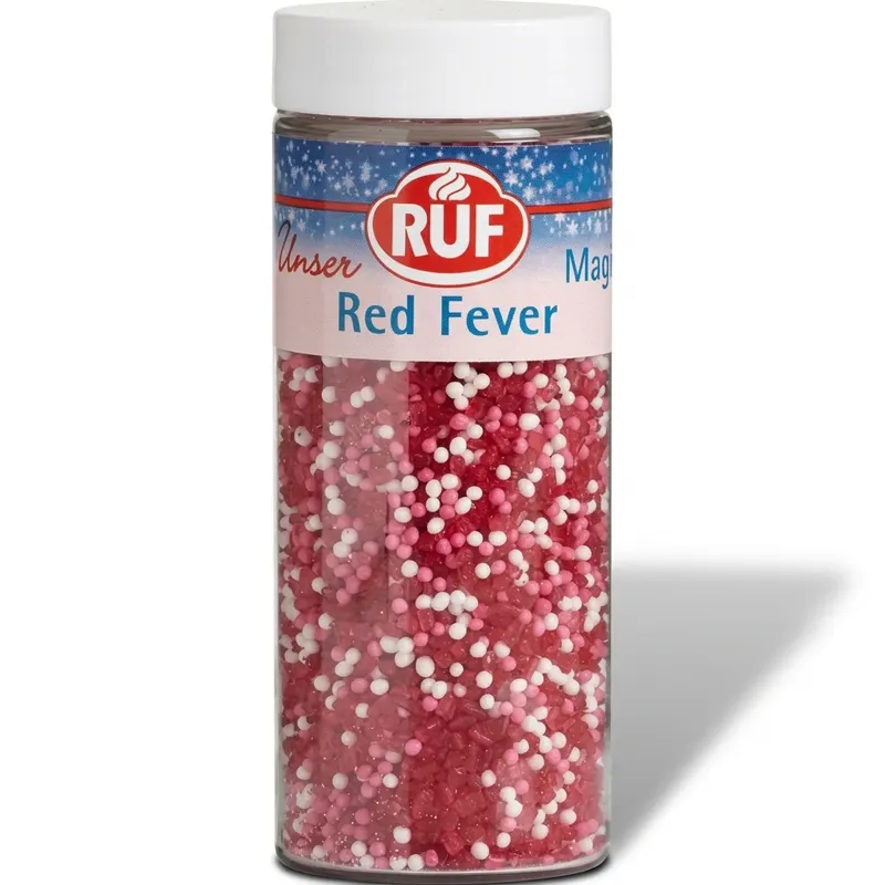 Cukrové zdobení červeno růžové 85 g