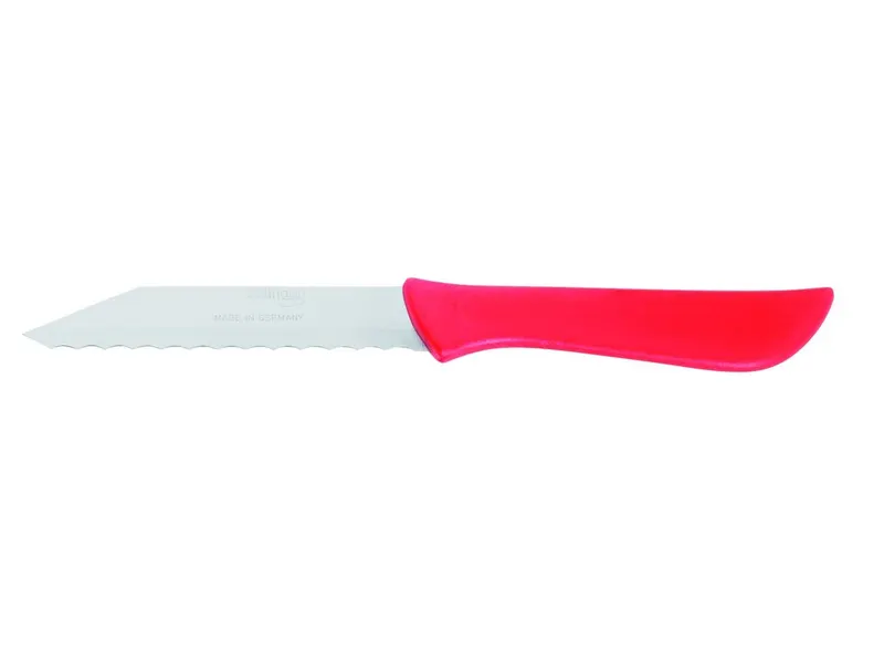 Nůž s vlnitým břitem 8,5 cm, červená rukojeť
