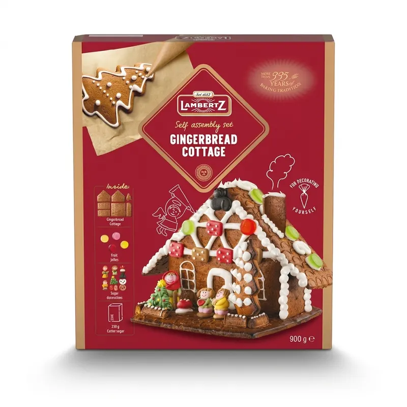 Perníková chaloupka k sestavení s polevou a figurkami 900 g