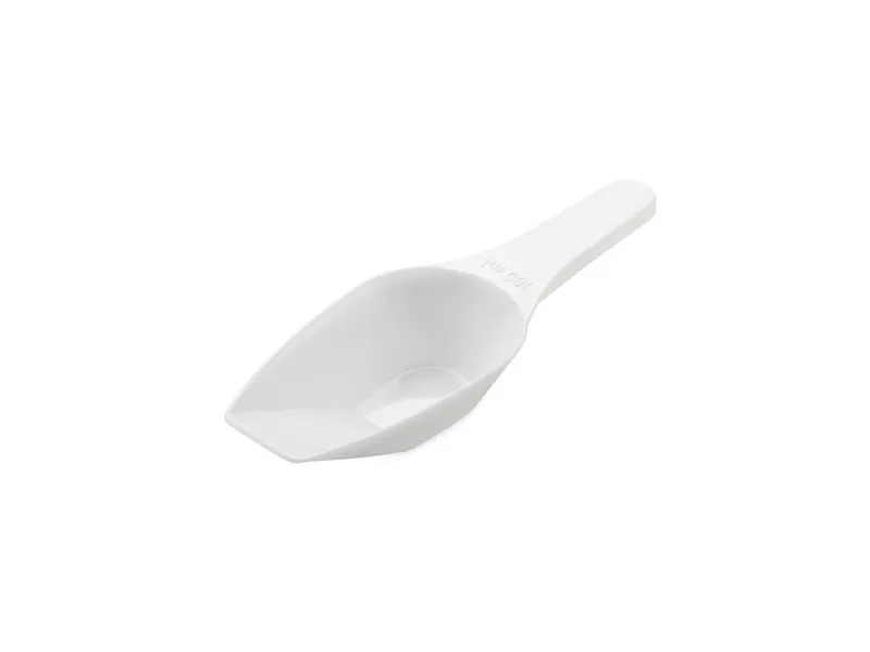 Plastová lopatka na mouku a cukr bílá 25 ml