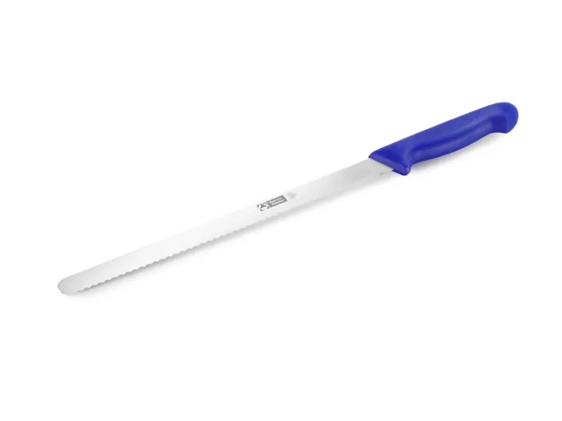 Nůž s vlnitým břitem 31 cm, modrá rukojeť