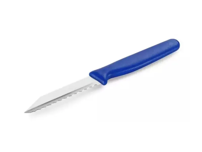 Nůž s vlnitým břitem 8,5 cm, modrá rukojeť