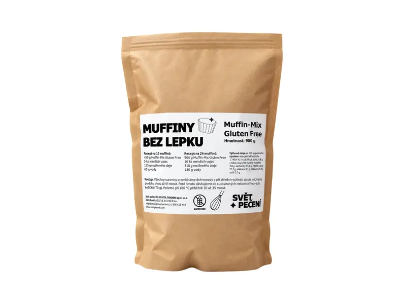 Bezlepková směs na muffiny Muffin-Mix Gluten Free 900 g
