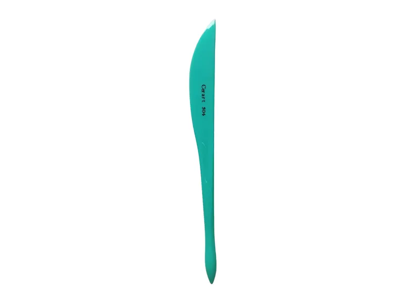 Plastový modelovací nůž s kosticí tyrkysový 17 cm