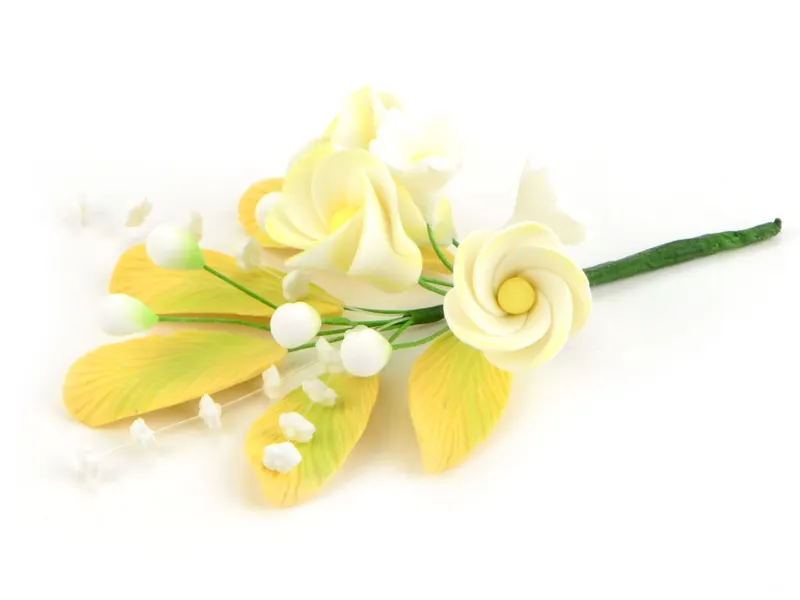 Cukrová květinová vazba frangipani, 17 cm - Cake Masters