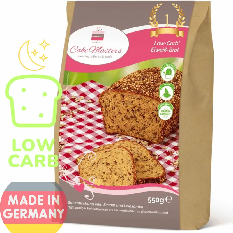 Směs na domácí proteinový Low Carb chléb Cake Masters, 550 g