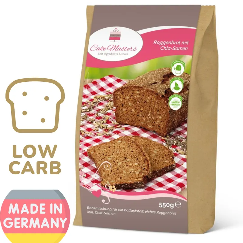 Směs na domácí žitný chléb s chia semínky Cake Masters 550 g