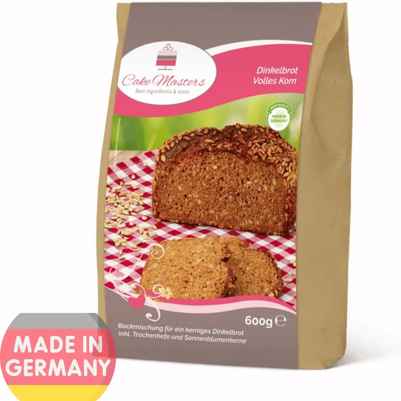 Směs na domácí špaldový chléb plnozrnný Cake Masters, 600 g