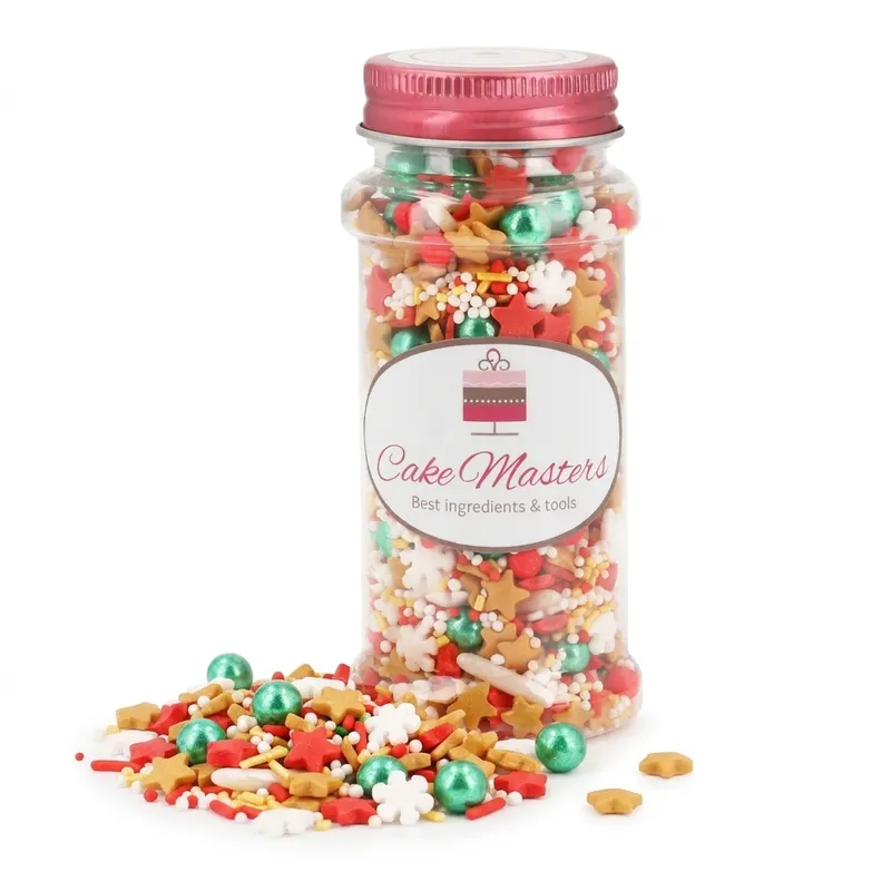 Zdobení na cukroví, dorty - SANTA - vánoční mix, Německo 80g