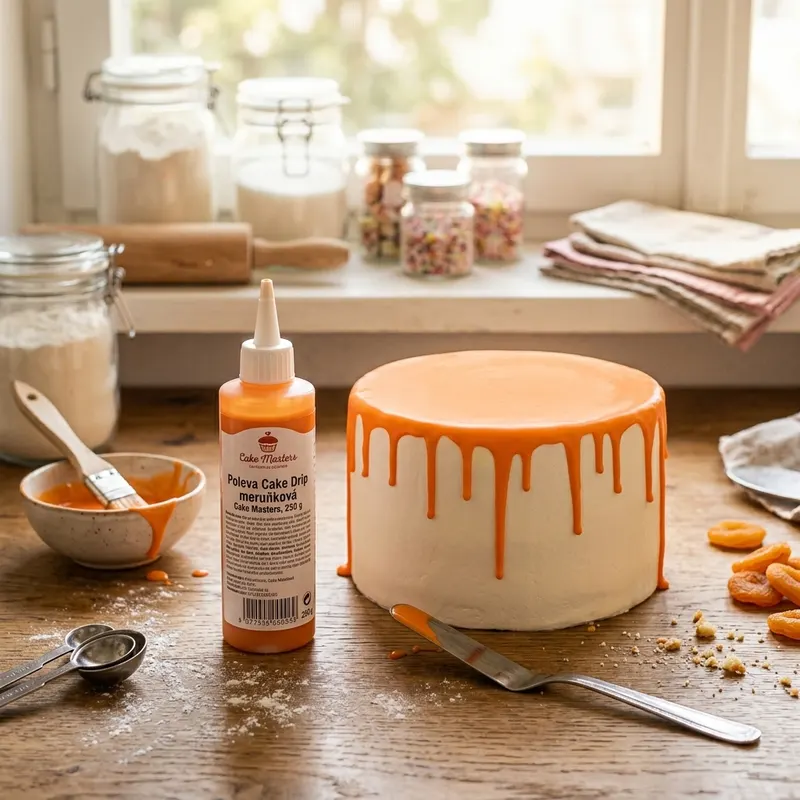 Poleva Cake Drip meruňková Cake Masters, 250 g