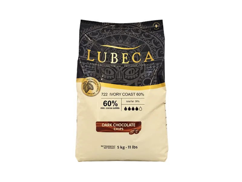 Hořká čokoláda Lubeca Ivory 60% 5 kg