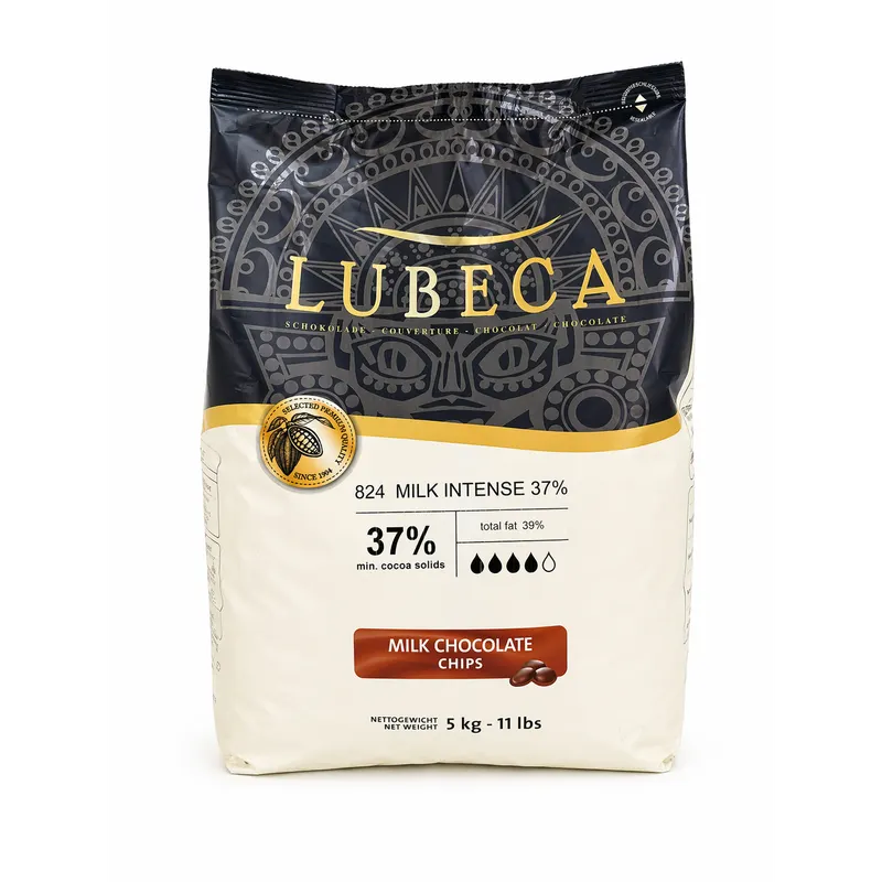 Mléčná čokoláda Lubeca Vollmilch Pobřeží slonoviny 35 % 5 kg