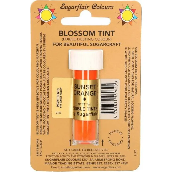 Jedlá prachová barva sunset orange oranžová 7 ml