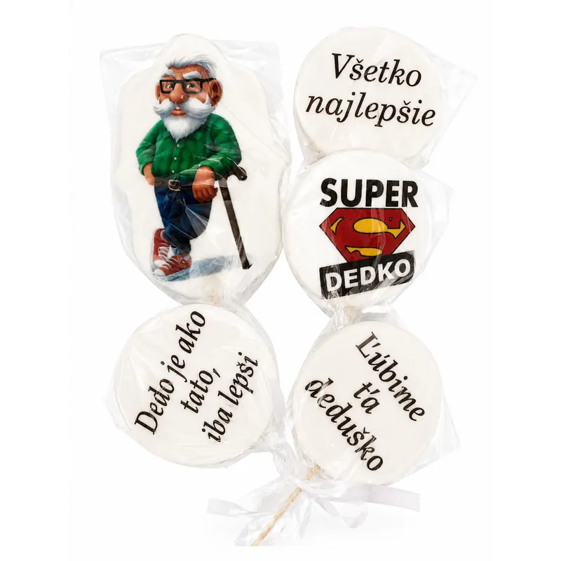 Cukrová dekorace Super dědeček na dort