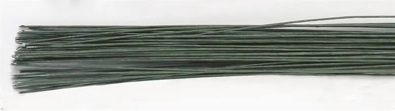 Drátek aranžérský tmavě zelený 28 Gauge, 0,3 mm, 50 ks