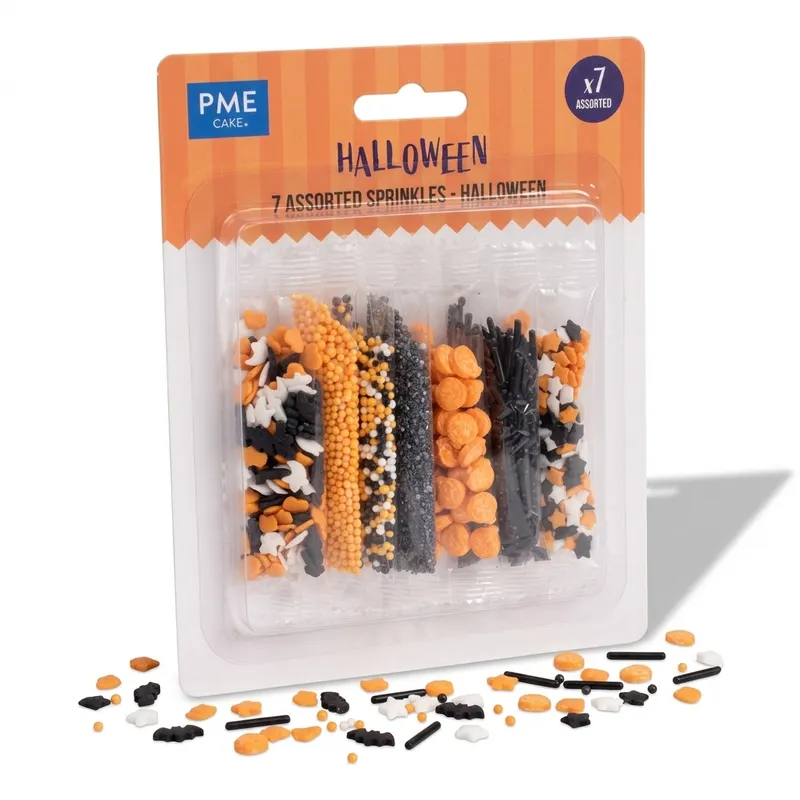 Cukrové zdobení Halloween 7 druhů (52 g)