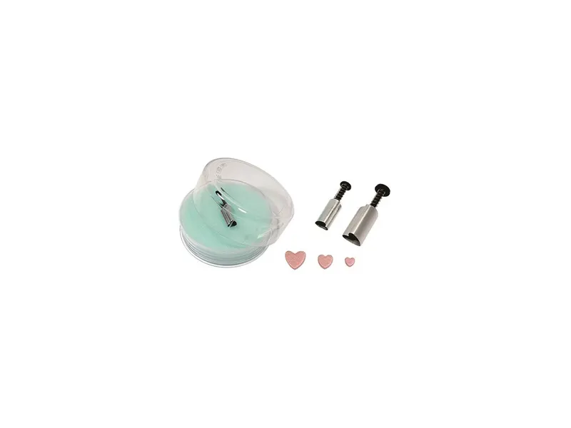 Mini vykrajovátka srdíčko na pérku 6, 10 a 13 mm, 3 ks