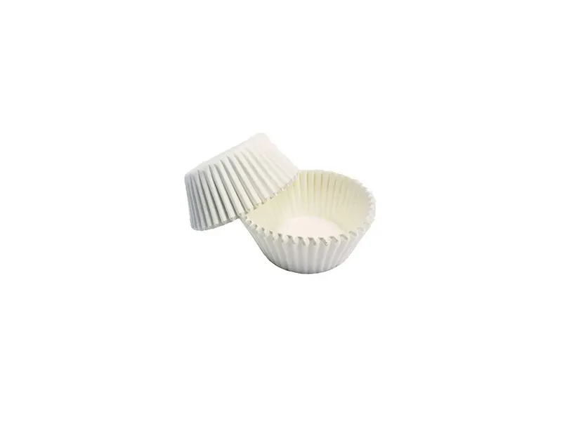 Košíčky na mini muffiny nepromastitelné bílé (100 ks)