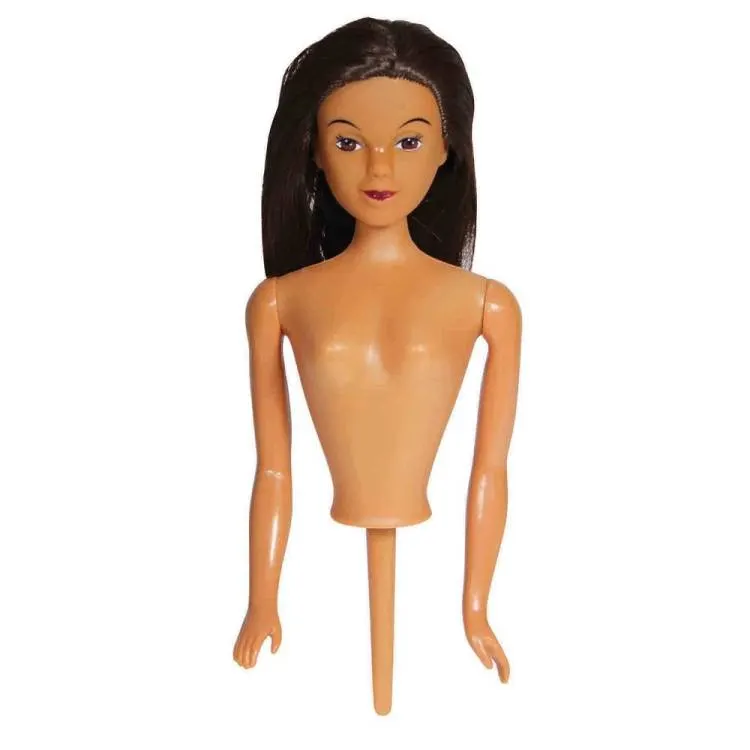 Zapichovací panenka Emily s tmavou pletí, výška 11,5 cm