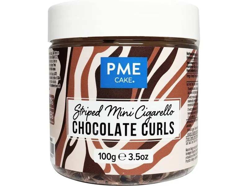Čokoládové trubičky pruhované 100 g