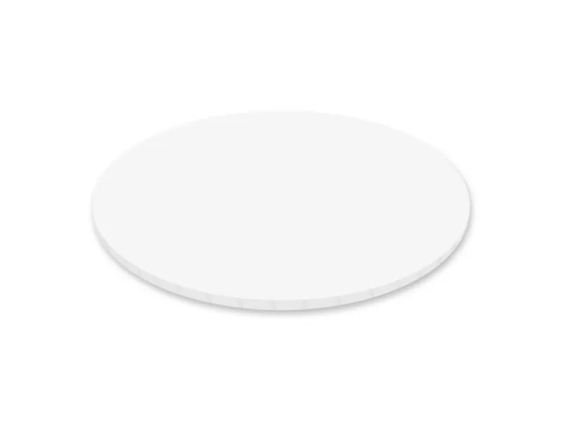 Bílá dortová podložka kulatá 25 cm, extra pevná 12 mm