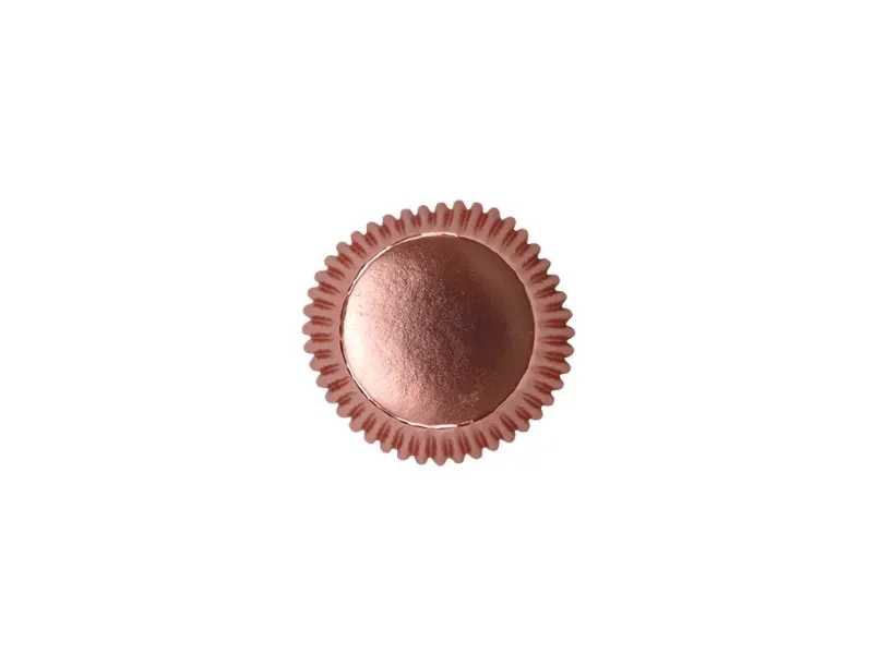 Košíčky na muffiny rose gold 50 × 28 mm, 30 ks