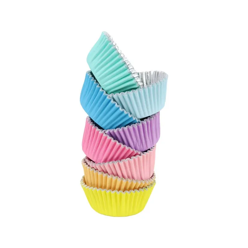Cukrářské košíčky pastelové mix barev 50 x 30 mm, 100 ks