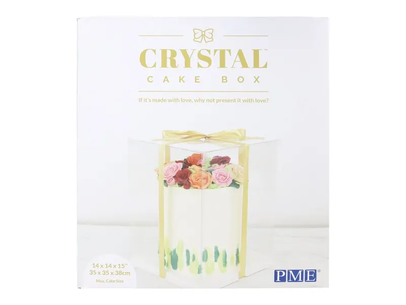 Dortová krabice Crystal průhledná 35 x 35 x 38 cm