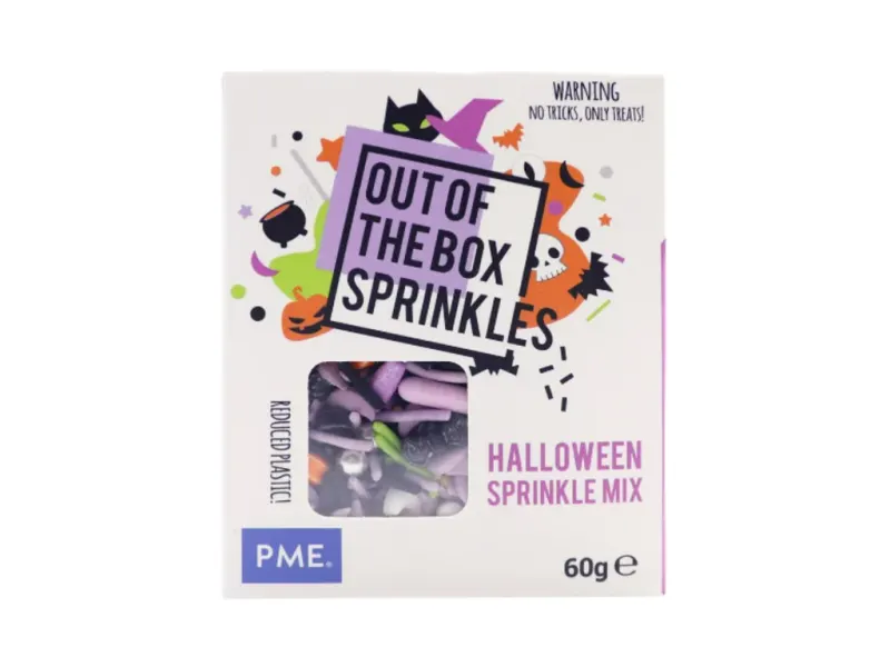Cukrová dekorace halloween, mix tvarů a barev 60 g