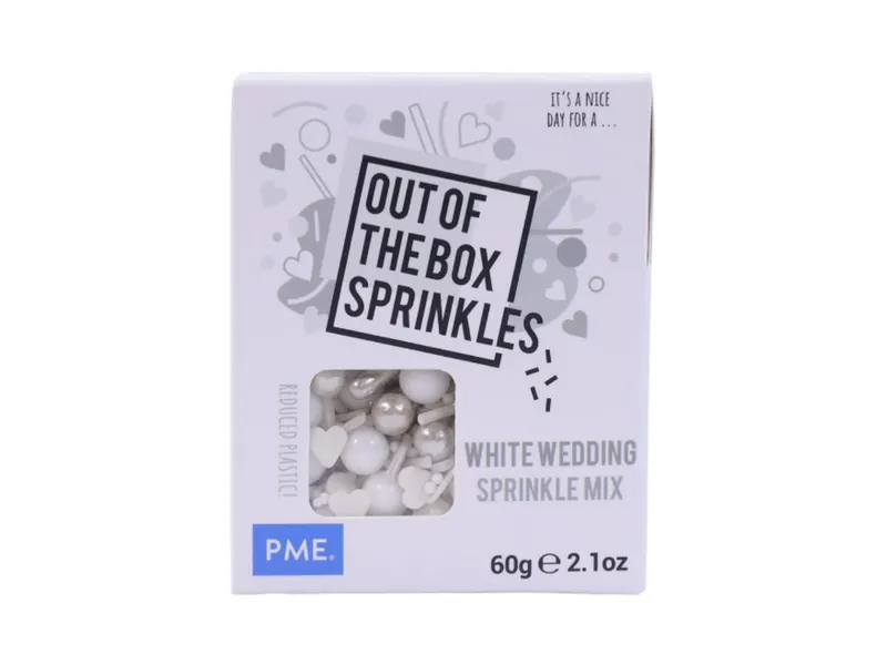 Cukrová dekorace PME White wedding, svatební mix 60 g