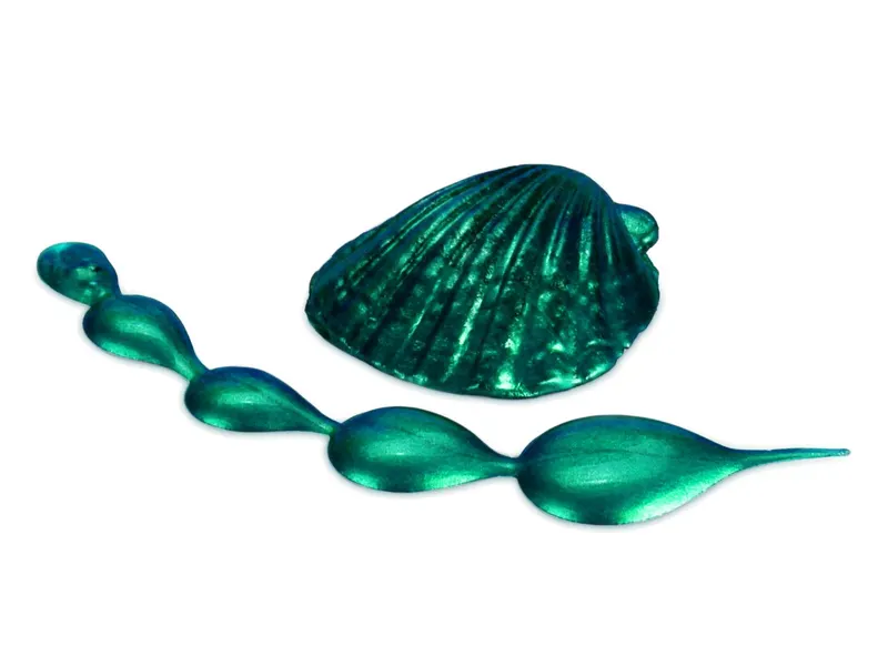 Metalická jedlá barva Rainbow Dust Peacock Green, 25 ml