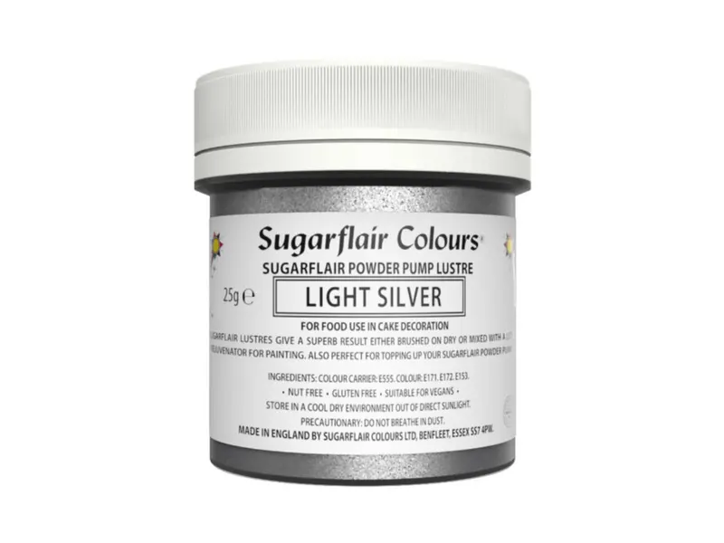 Prachový lesk Light Silver, stříbrný 25 g, náplň