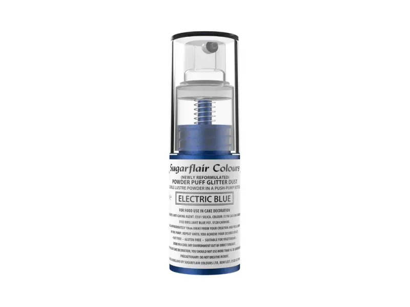 Prachový lesk v rozprašovači Electric blue, modrý 10 g