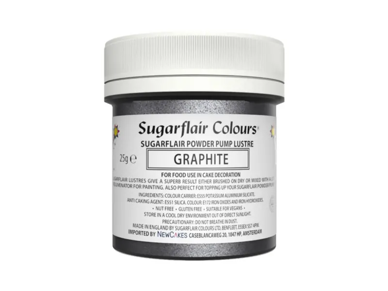 Prachový lesk Graphite, stříbrný 25 g, náplň
