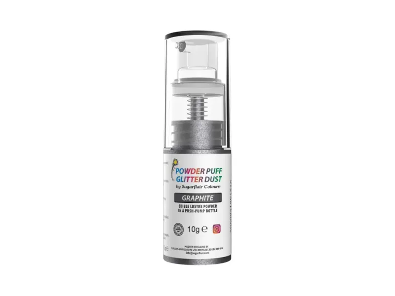 Prachový lesk v rozprašovači Graphite, stříbrný 10 g