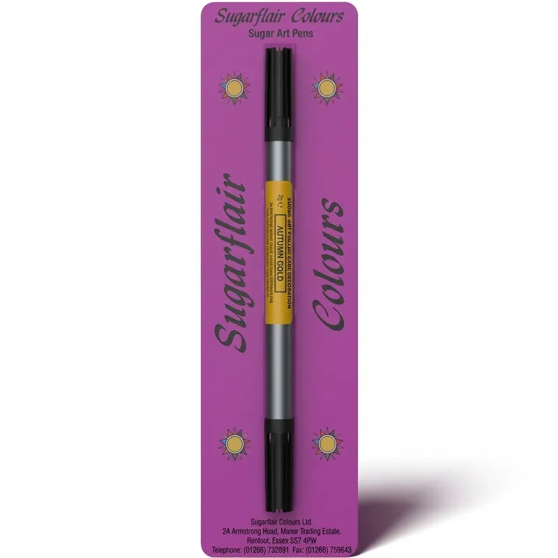 Jedlý fix Autumn Gold Sugarflair zlatohnědý 2 g