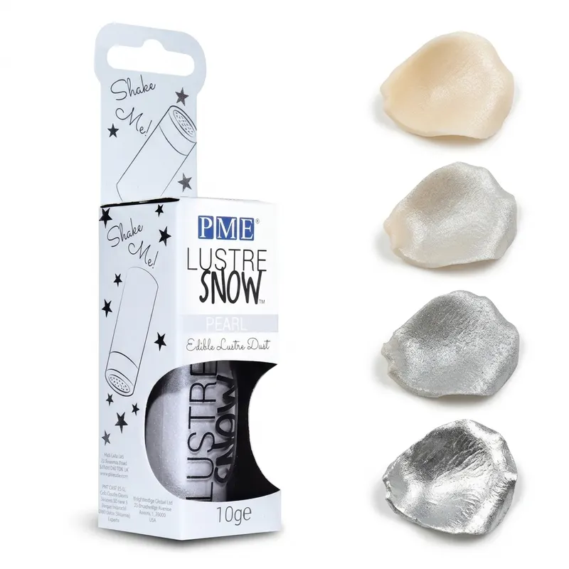 Prachový perleťový lesk PME Lustre Snow stříbrný 10 g