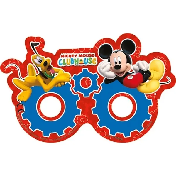 Papírové párty masky Mickey Mouse 6 ks