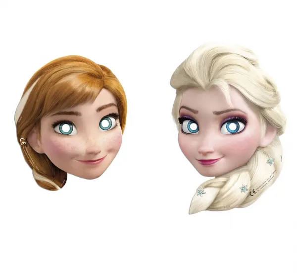 Papírové masky Frozen Ledové království, 6 ks