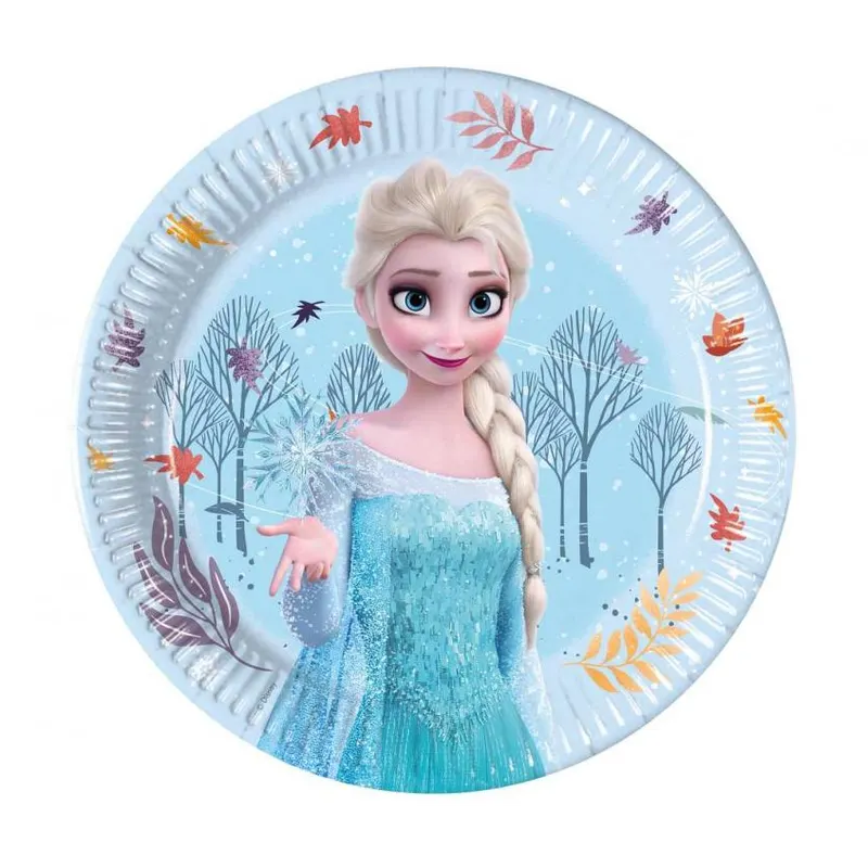 Papírové talířky Frozen 19,5 cm, 8 ks