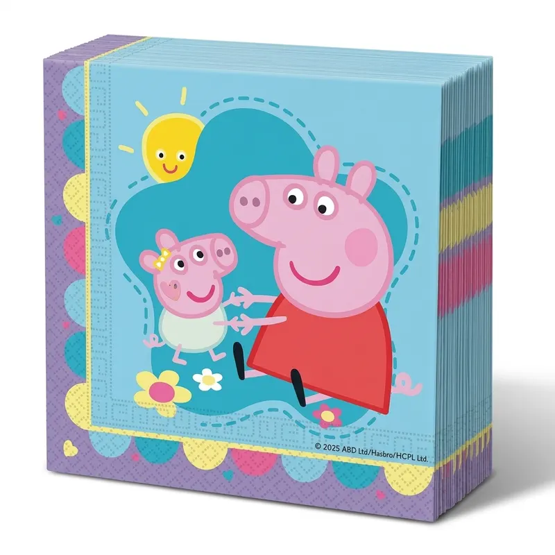 Papírové ubrousky Prasátko Peppa, 20 ks