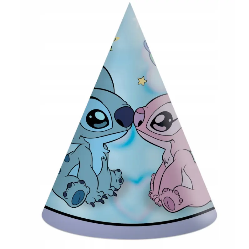 Papírové čepičky Stitch 6 ks