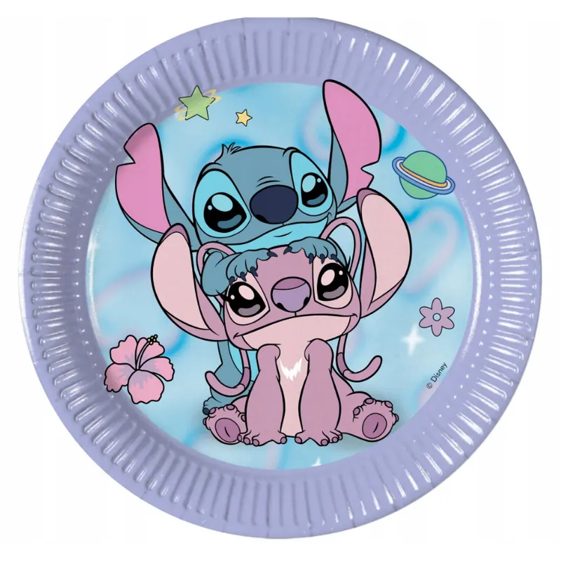 Papírové talířky Stitch 19,5 cm, 8 ks