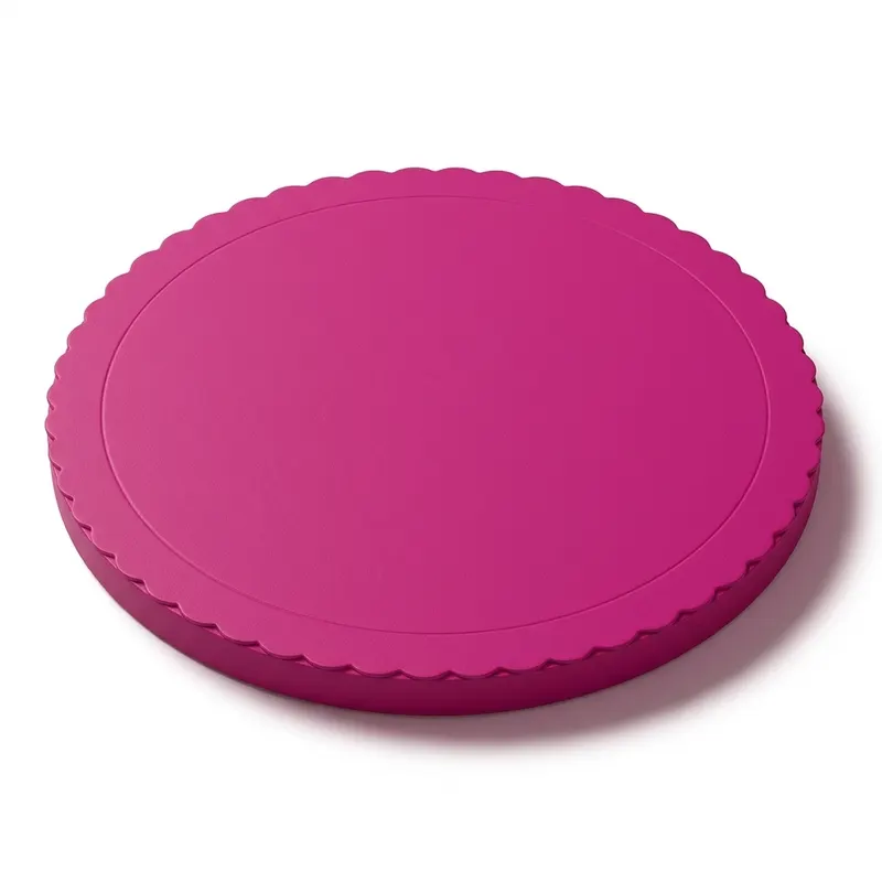 Podložka pod dort fuchsiová kulatá 25 cm
