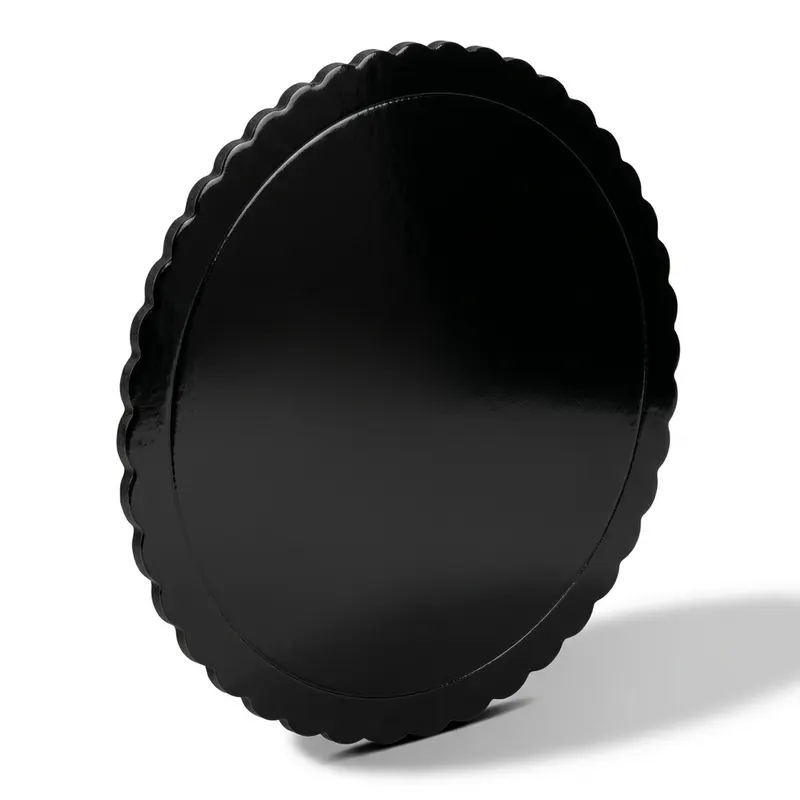 Černá podložka pod dort 25 cm, 3 mm