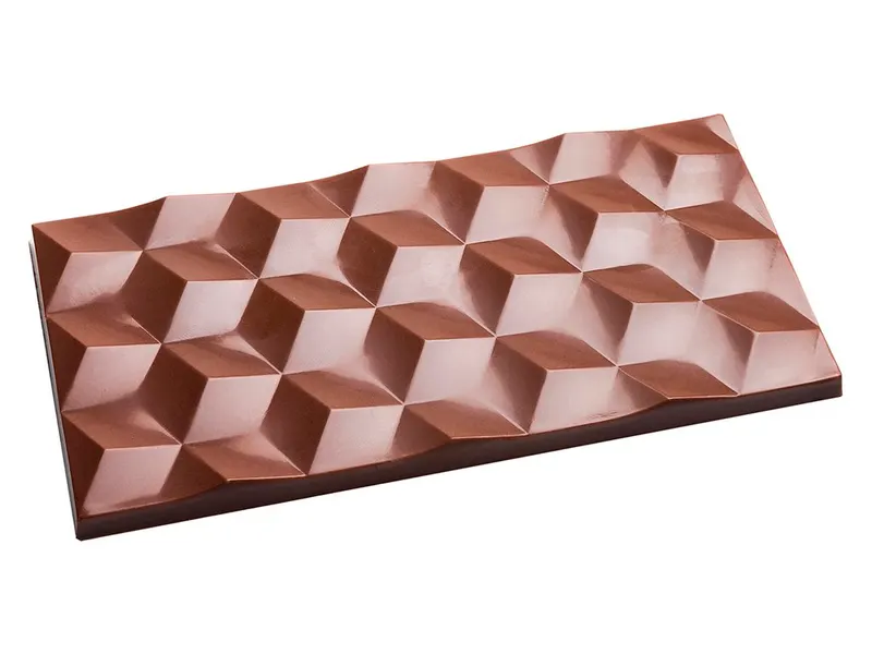 Polykarbonátová forma na čokoládu tabulka, 3 dutiny